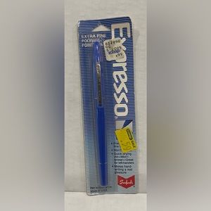 VINTAGE UNUSED ESPRESSO EXTRA FINE POLYMER POINT BluePEN! NOS! .3mm! MADE IN USA
